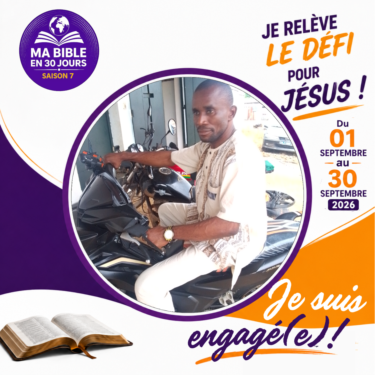 Badge de Pasteur KONAN SERGE